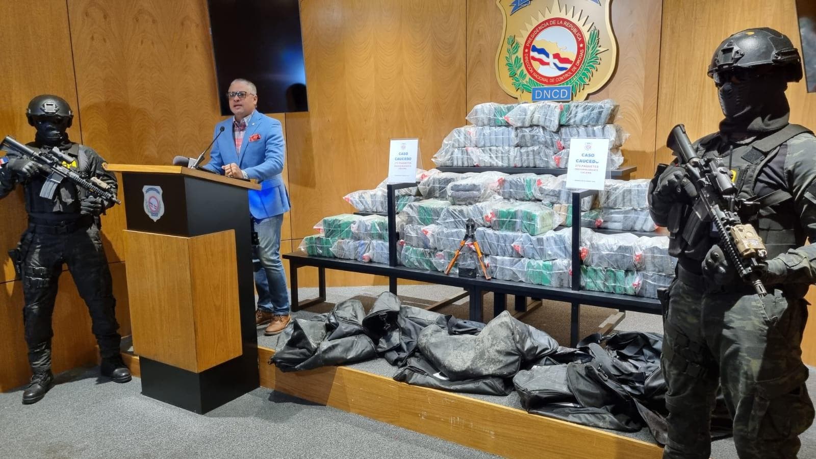 DNCD ocupa otros 273 paquetes de cocaína en Puerto Caucedo