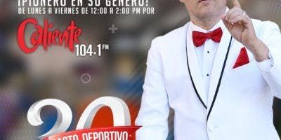 Con 30 premios, Franklin Mirabal celebrará los 30 años de Impacto Deportivo