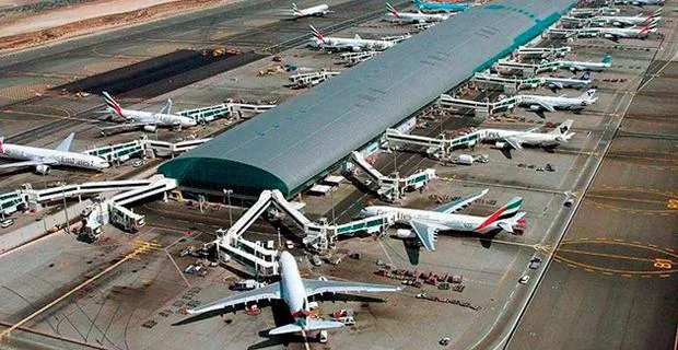 Aeropuerto de Dubái, el más transitado pese al coronavirus