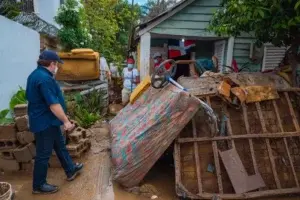 Gobierno ejecuta acciones en apoyo a familias afectadas por lluvias en Montecristi