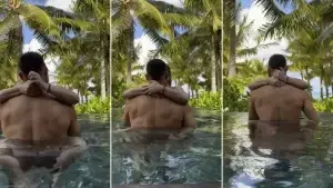 Britney Spears : El apasionado video con Sam Asghari en una piscina