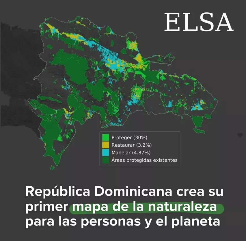 RD crea su primer mapa de la naturaleza