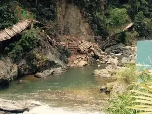 Puente Salto de Jimenoa aún no ha sido remozado tras 4 años de su desplome