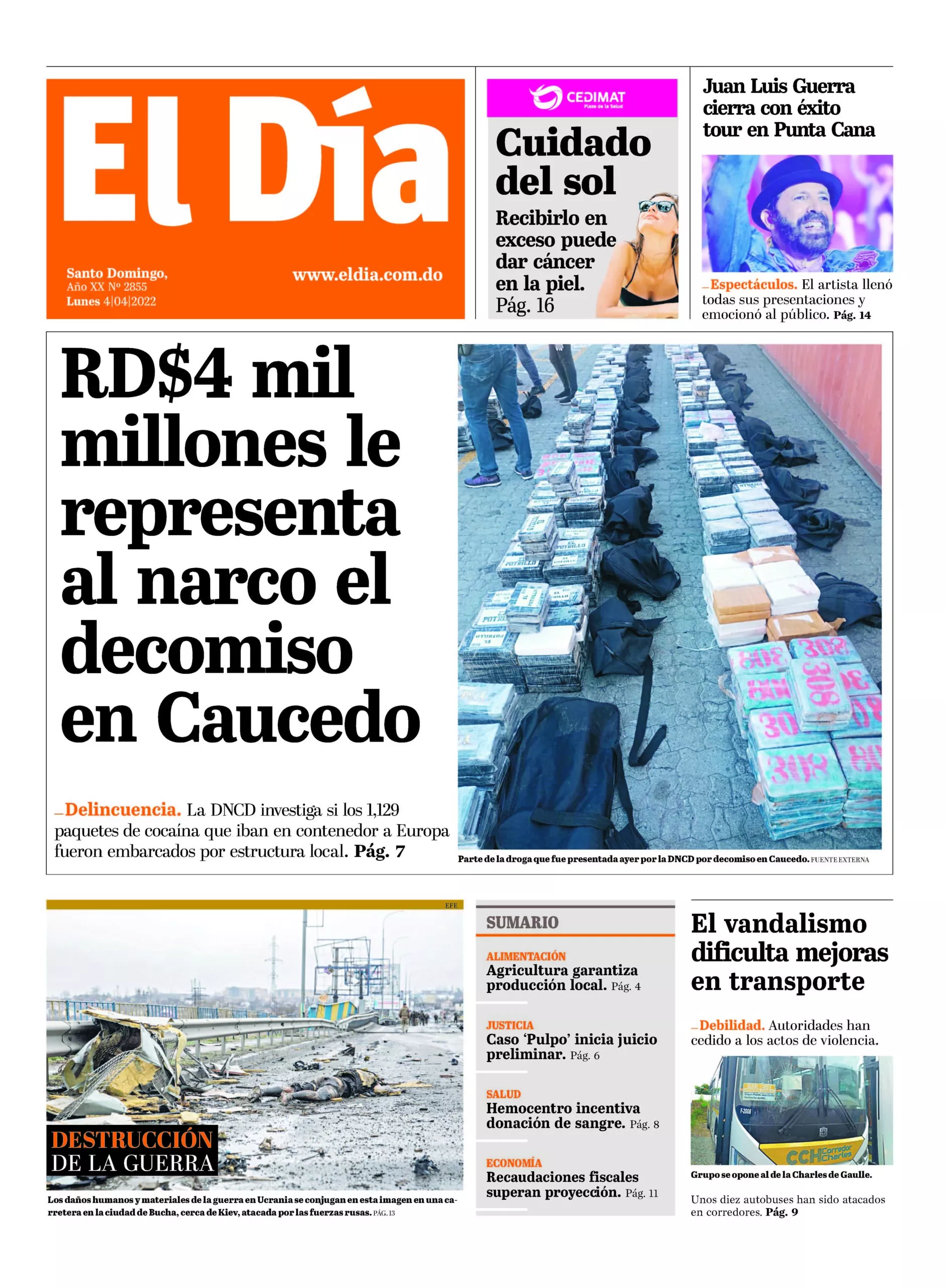 Portada impresa