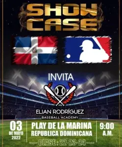 Elián Rodriguez Baseball Academy anuncia un atractivo Showcase