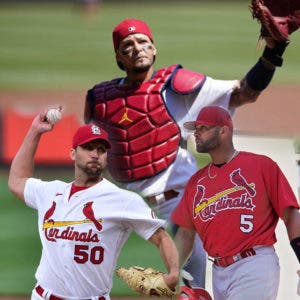 Último acto de Albert Pujols, Yadier Molina y Adan Wainwright en San Luis