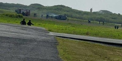 “Fuera de peligro y sin lesiones”, pilotos del helicóptero accidentado en la base aérea San Isidro