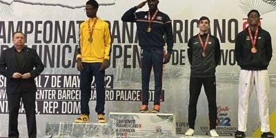 Bernardo Pie también ganó el oro en los -68 kilos del Dominican Open de Taekwondo