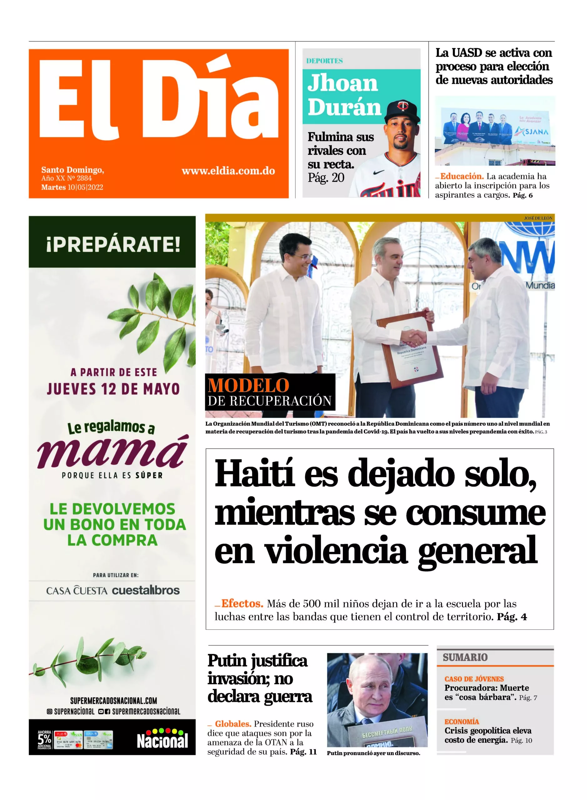Portada impresa