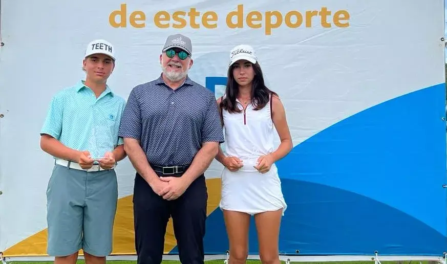 Rodrigo Huerta y Stefania Mosyagina se imponen golf juvenil