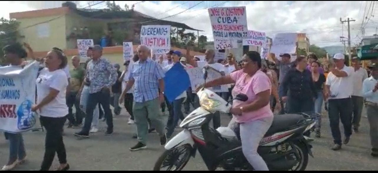 Marchan y protestan por muerte de José Gregorio Custodio en Ocoa