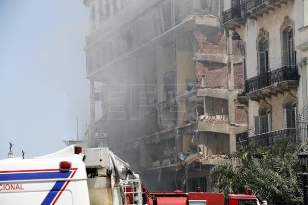 Al menos 18 muertos en la explosión de un hotel de lujo en La Habana