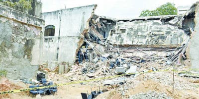 Una excavación produce colapso edificio  Codia