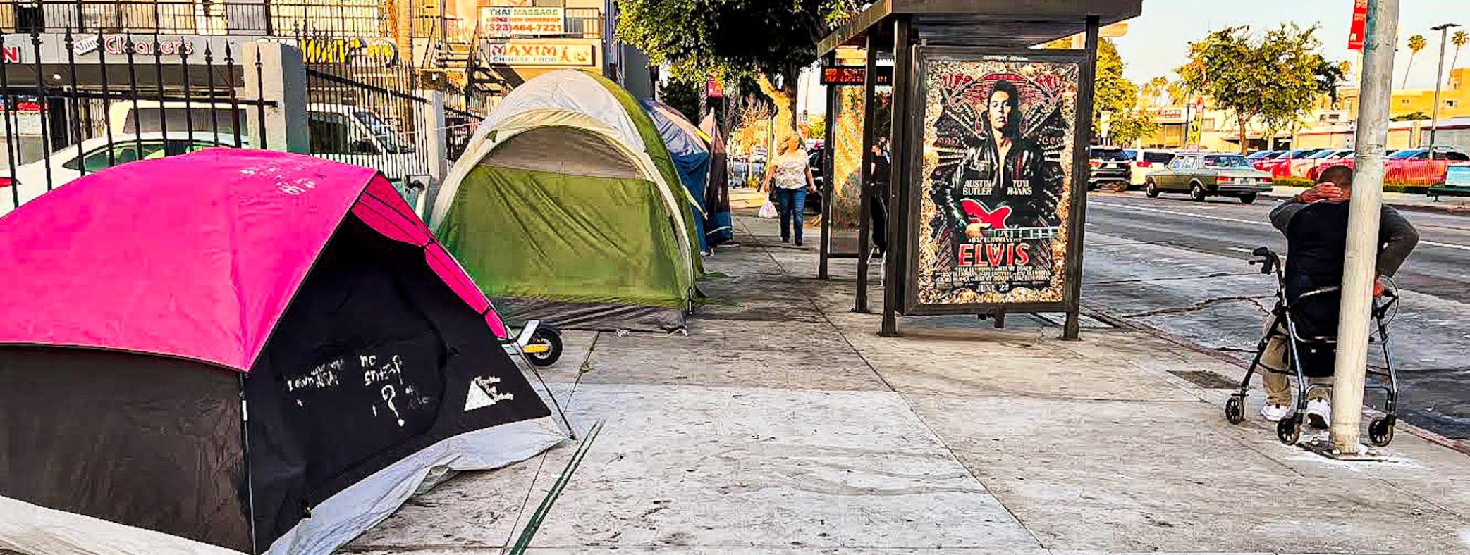 Los indigentes, una realidad adversa latente en  Los Ángeles