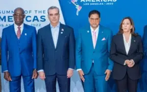 Presidente Abinader se reúne con la vicepresidenta estadounidense Kamalah Harris