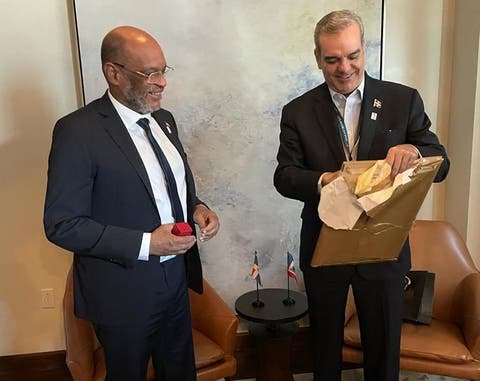 Presidente Abinader se reunió con el primer ministro de Haití