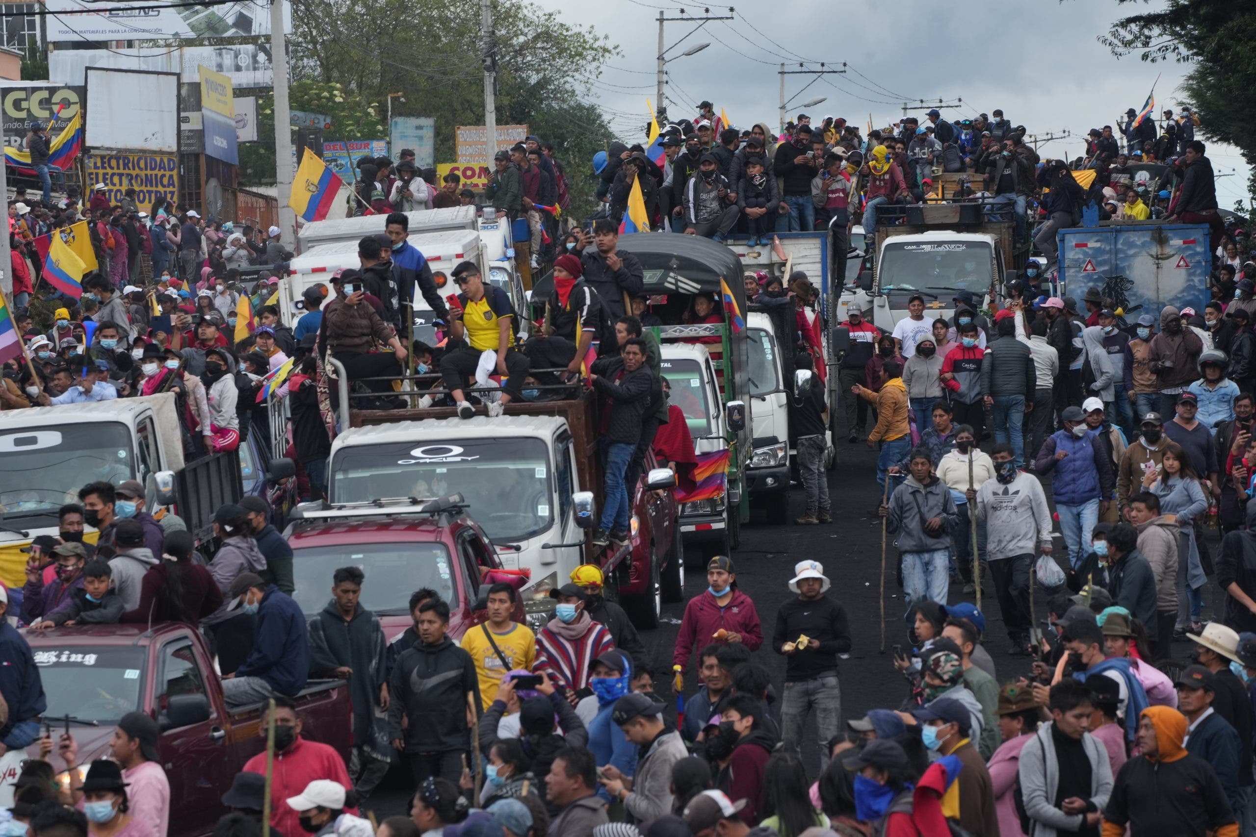 La Policía de Ecuador reporta 80 detenidos por protestas contra el Gobierno