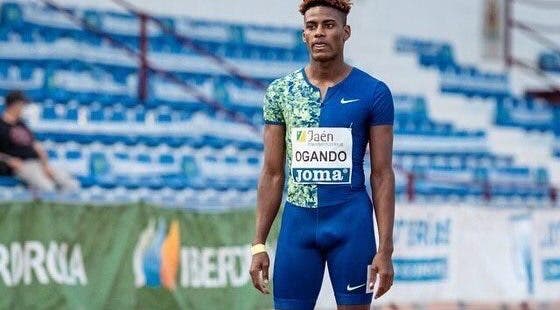 Alexander Ogando llegó segundo en los 200 metros de París; impuso nuevo récord nacional