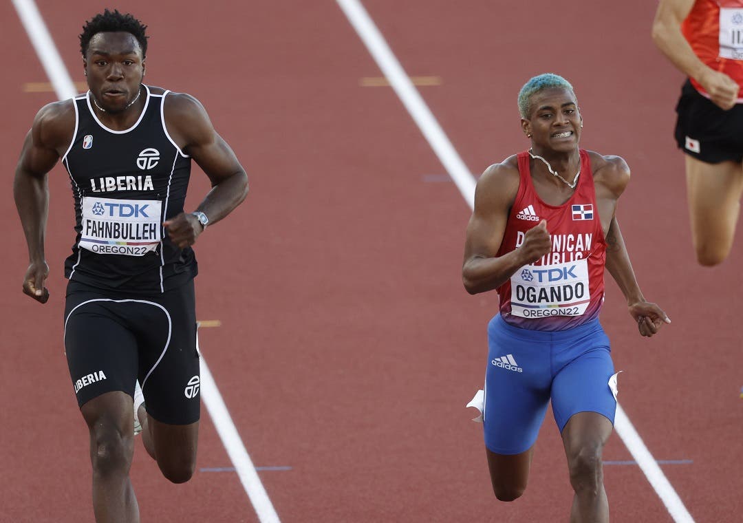 Alexander Ogando avanzó anoche a la final en los 200 metros Mundial de Atletismo