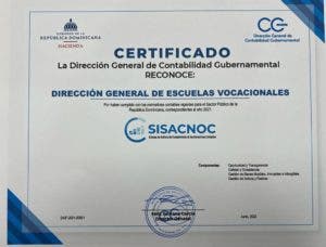 DIGEV recibe reconocimiento por el cumplimiento de normativas contables