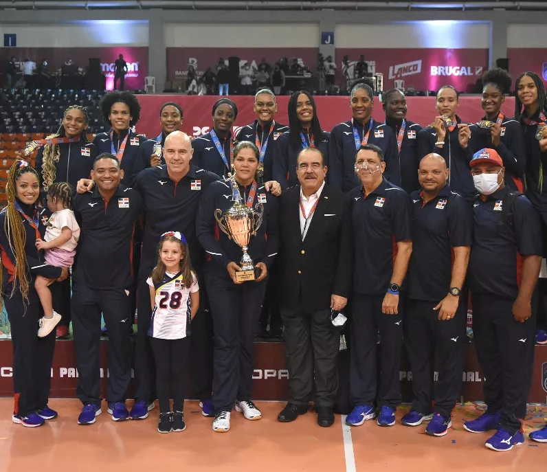 Equipo de voleibol femenino, campeón Panam en 2021.