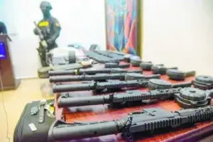 Armas incautadas las usan los narcos