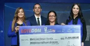 Madre de tres hijos gana RD$25 millones en Lotedom