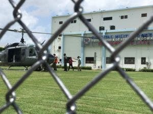 Los mineros fueron trasladados en helicóptero al Hospital Militar Docente, FARD, Dr. Ramón De Lara  para verificar que estén en perfecto estado de salud.