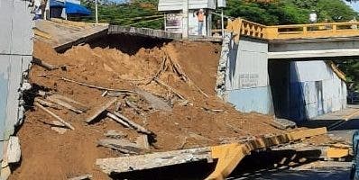 Obras Públicas toma medida ante derrumbe en Santiago