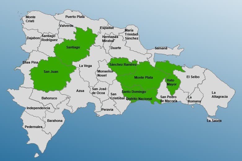 COE emite alerta verde para seis provincias