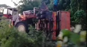 Al menos un lesionado en accidente en Piedra Blanca de Haina