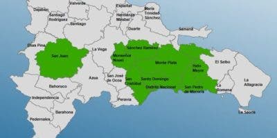 COE coloca ocho provincias en alerta verde por aguaceros