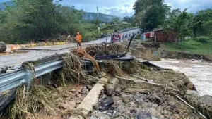 Cuatro familias de Manabao perdieron todo debido al desbordamiento del río Arroyo Grande