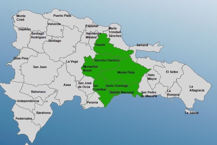 COE emite alerta verde para 6 provincias por lluvias