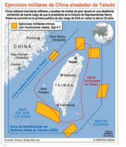 Taiwán sufre represalias de China por visita   Nancy Pelosi