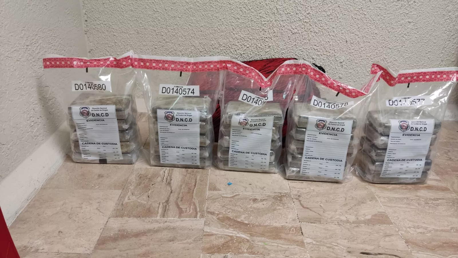 DNCD decomisa 50 paquetes de cocaína en aeropuerto Punta Cana