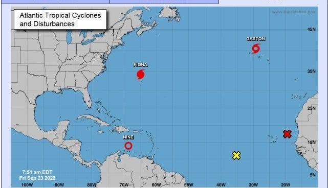 Onamet informa se forma depresión tropical #9; se esperan precipitaciones y tormentas eléctricas para este viernes