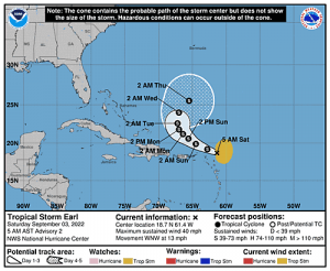 Se forma la tormenta tropical Earl; Meteorología mantiene estricto seguimiento