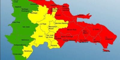 Gran Santo Domingo y otras 12 provincias en alerta roja por Fiona