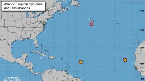 Se forma Danielle, cuarta tormenta tropical de 2022 en el Atlántico