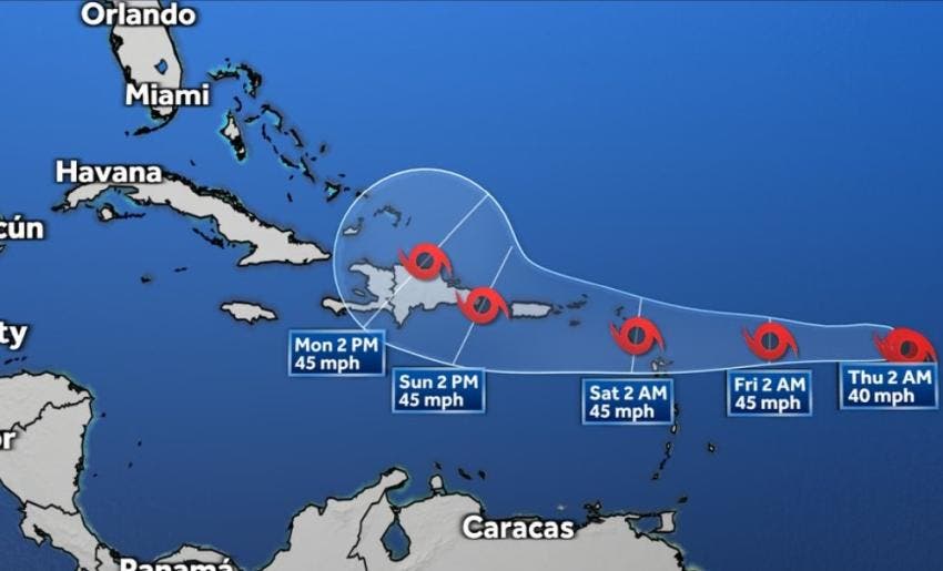 Tormenta tropical Fiona amenaza a Puerto Rico