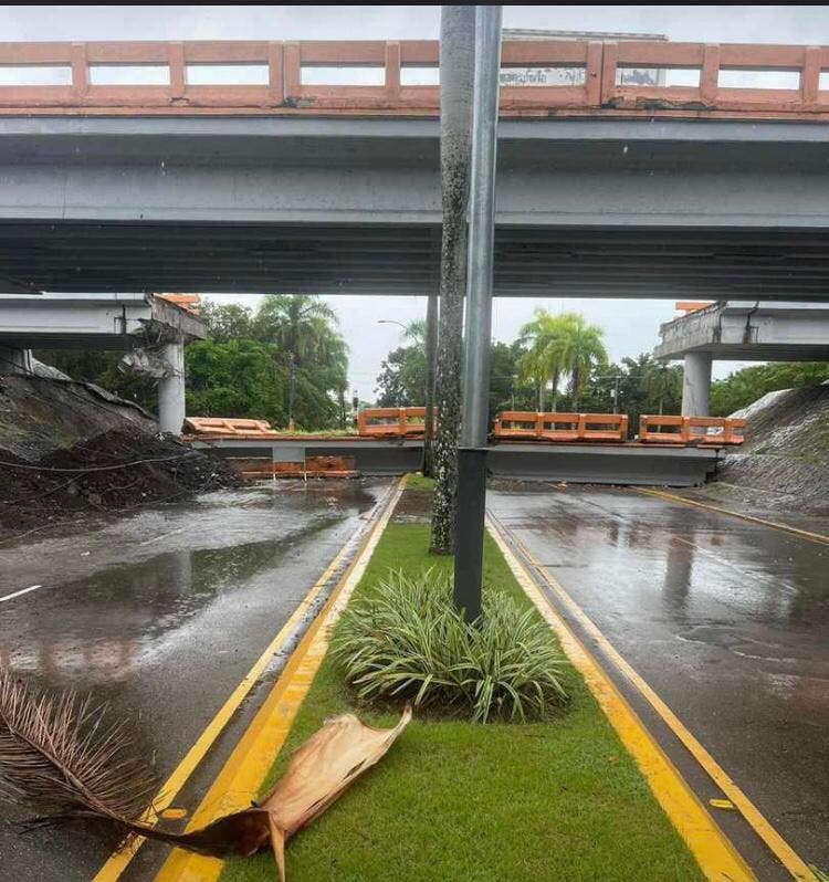 Obras Públicas aclara puente colapsado en La Vega no estaba en funcionamiento