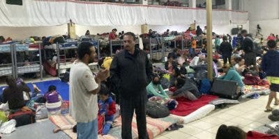 Migrantes en campamentos  de México