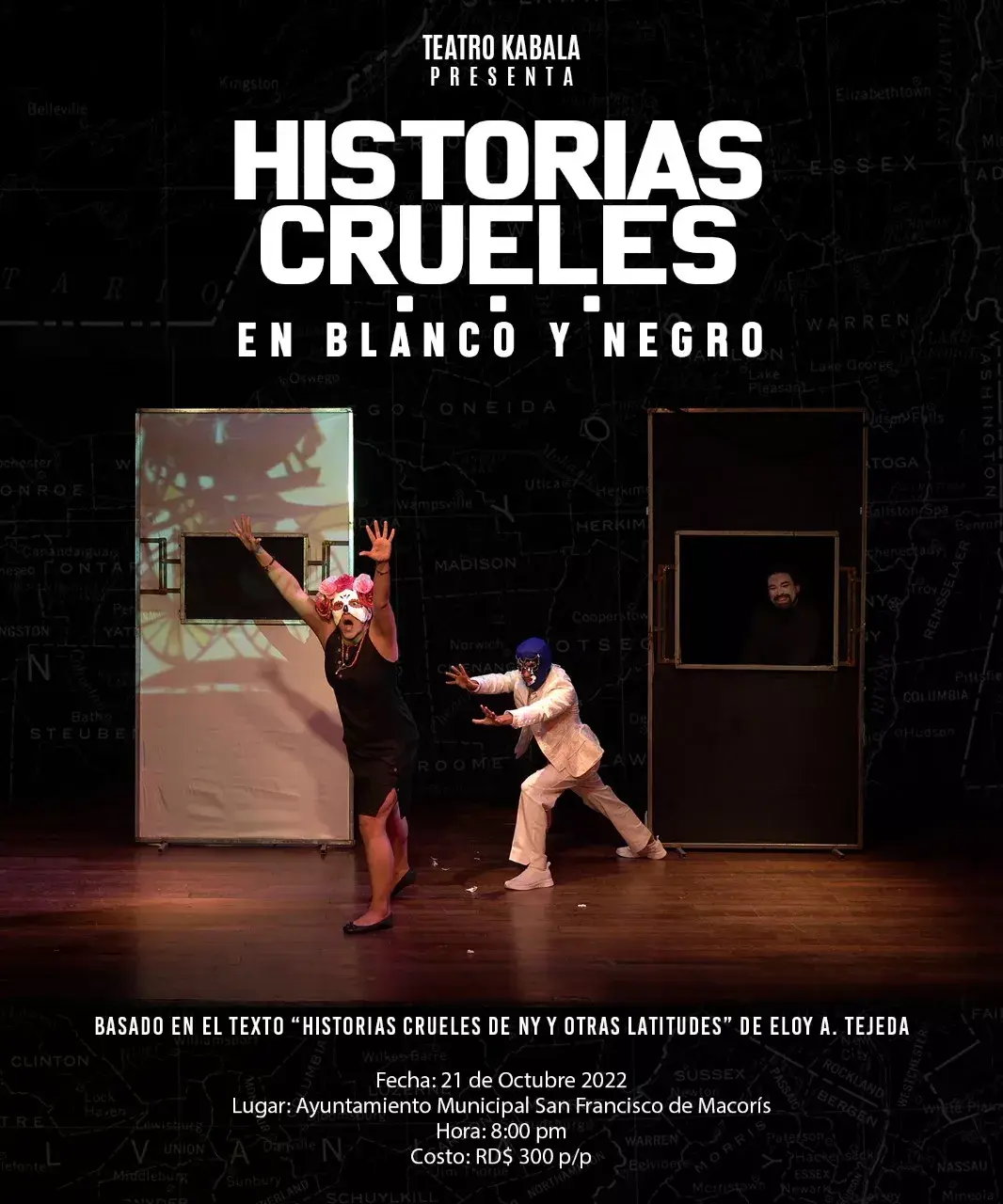 “Historias crueles en blanco y negro” se presentará en San Francisco de Macorís