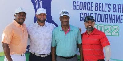 Polanco y Linares ganan torneo de golf  de George Bell; Albert Pujols hizo saque de honor