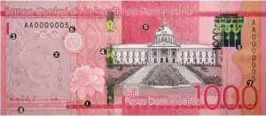 Banco Central emite billete de RD$1,000 año 2021