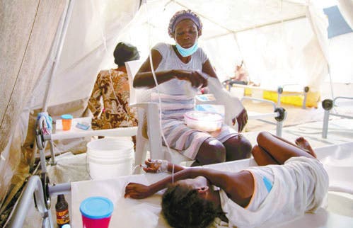 En Haití el cólera eclipsa el covid-19