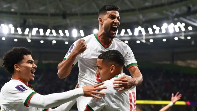 Marruecos le ganó a Bélgica 2 a 0