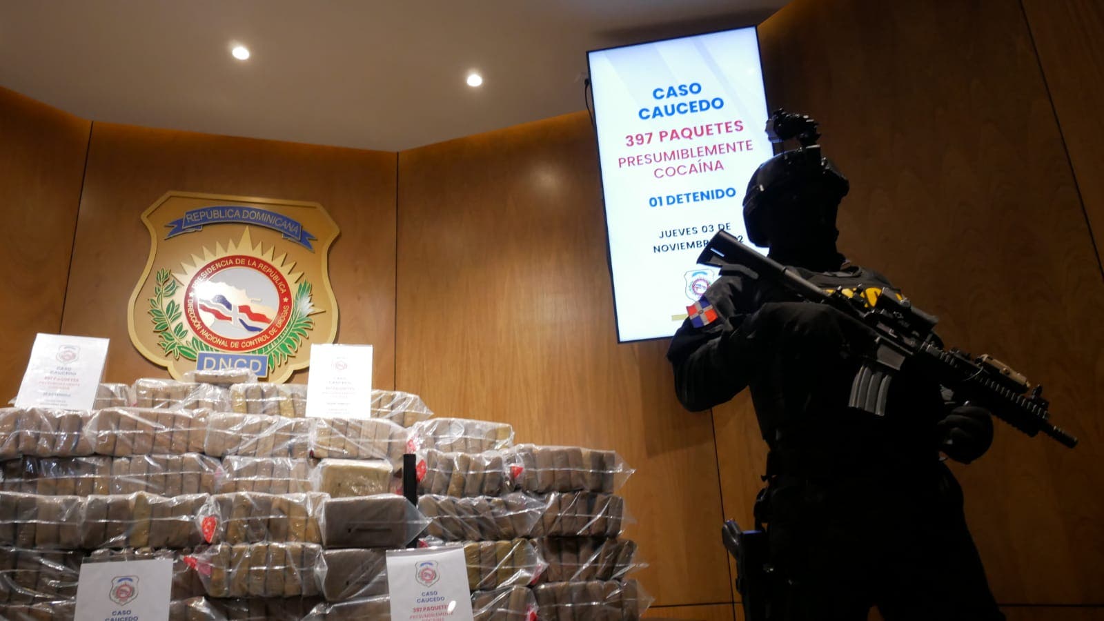 Autoridades se incautan casi 400 paquetes de cocaína serían envidos a Bélgica