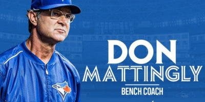 Blue Jays contratan a Don Mattingly como coach de banca